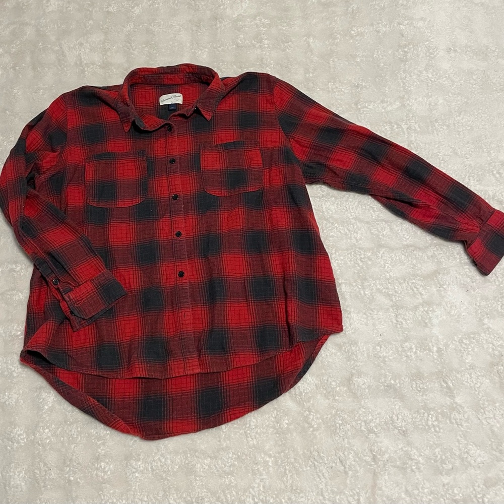 Red and Black Plaid Women’s Shirt